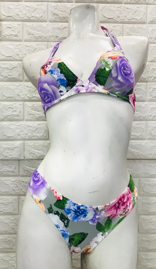 Bikini Con Copa Sin Relleno Con Tirantes Gruesos Con Dise o