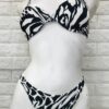 Bikini separado clasico animal print con glitter